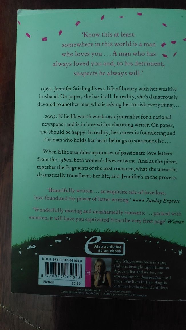 The Last Letter from your Lover, de Jojo Moyes