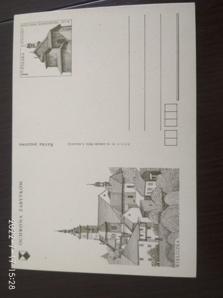 Karta pocztowa Wieliczka