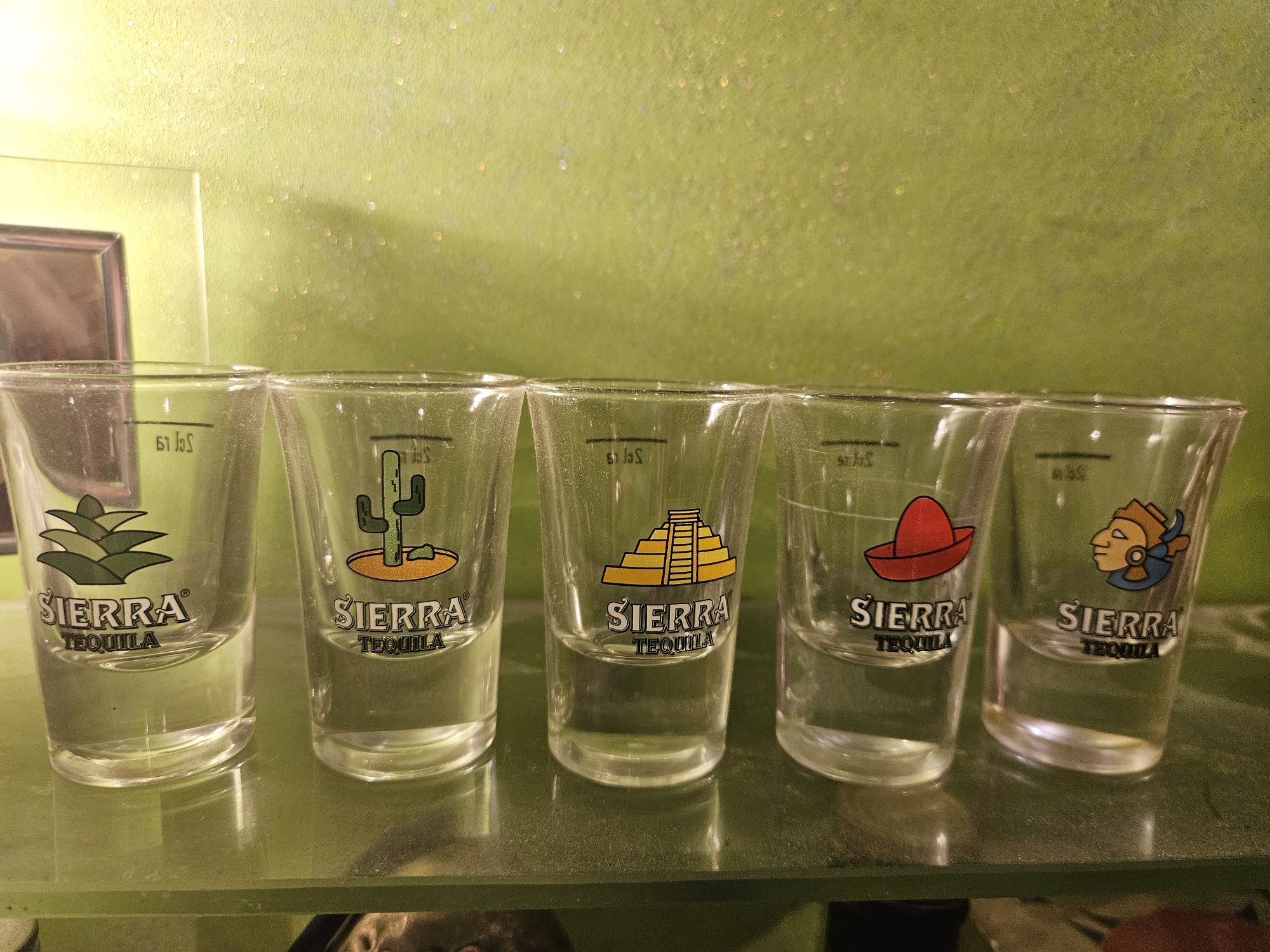 Kieliszki 5 sztuk tequila