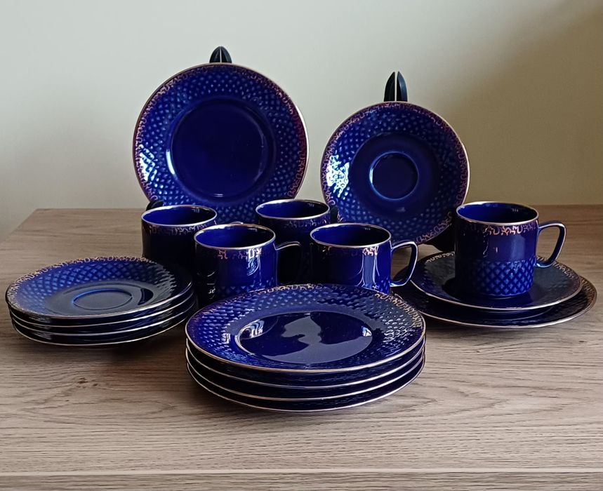 Tułowice PRL -zestaw do kawy i ciasta