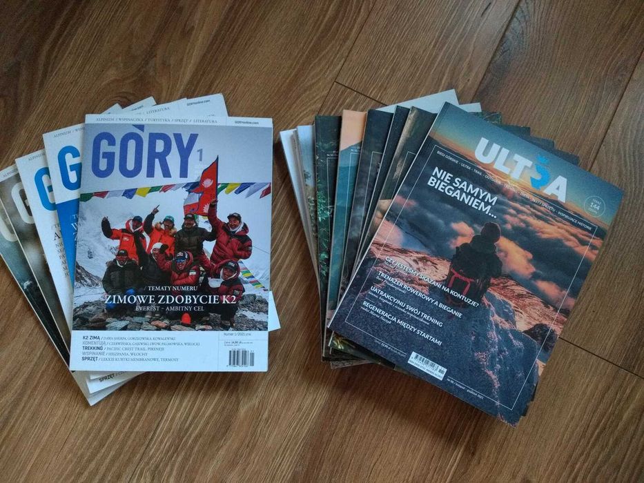 Sprzedam archiwalne nr magazynów Góry, N.P.M., Poznaj Świat i Ultra