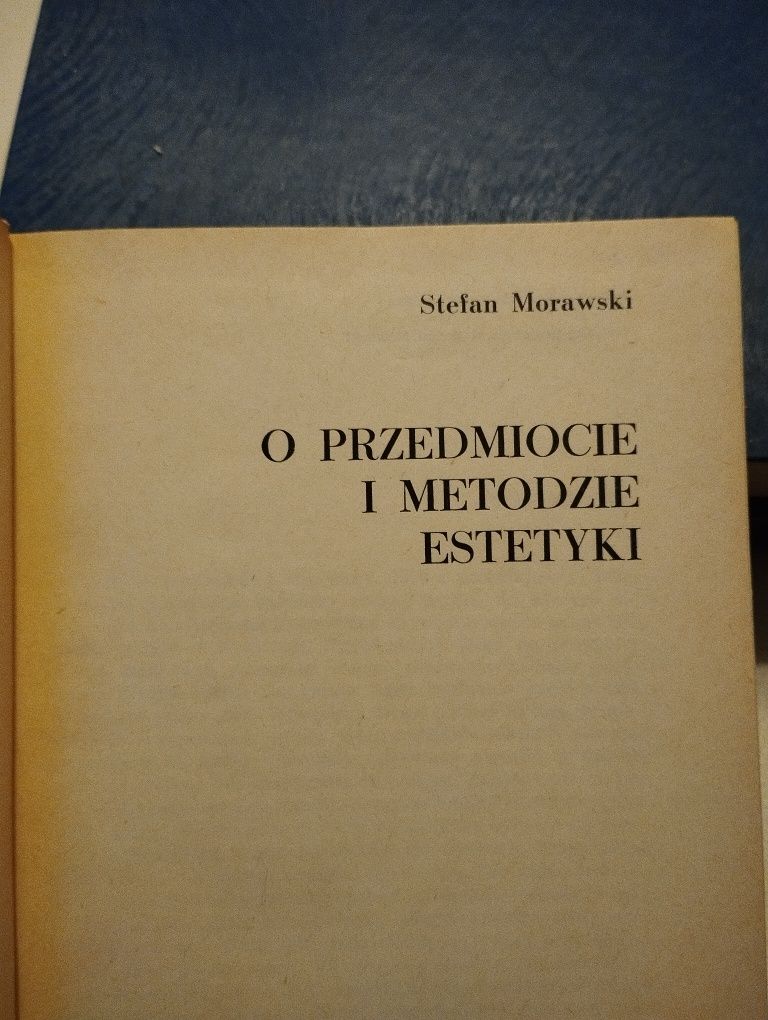 Morawski o przedmiocie i metodzie estetyki