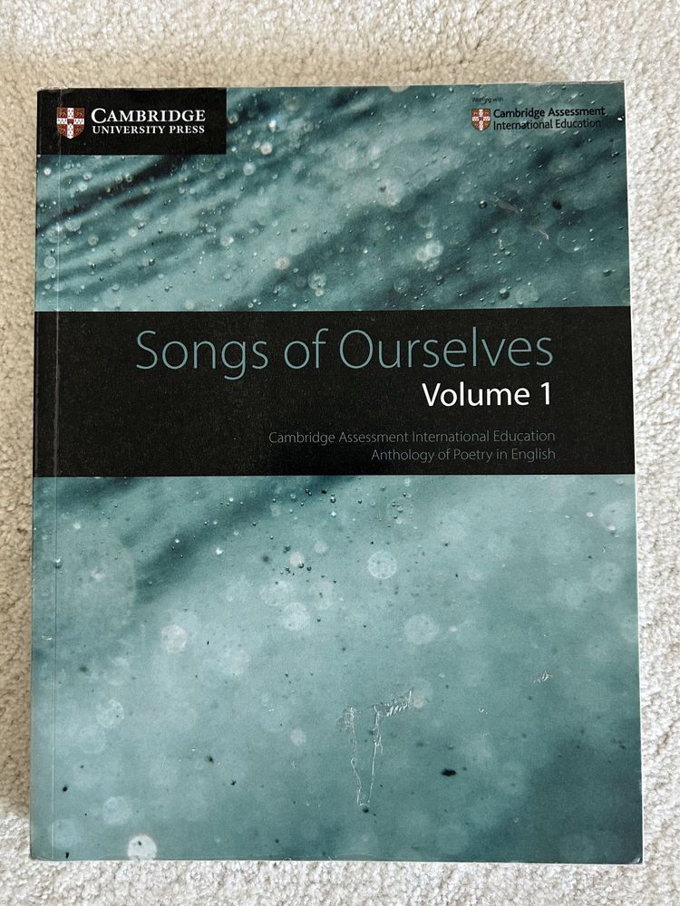 Songs of ourselves volume 1 — f8 cambridge