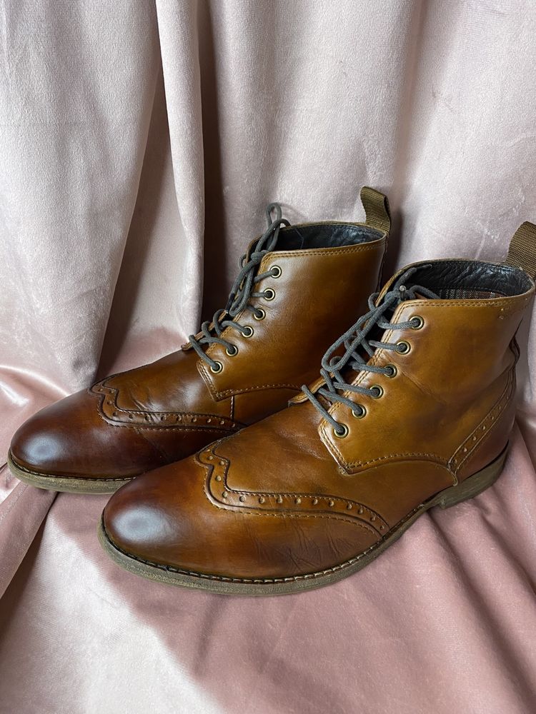 Кожаные осенне-весенние мужские туфли Clarks