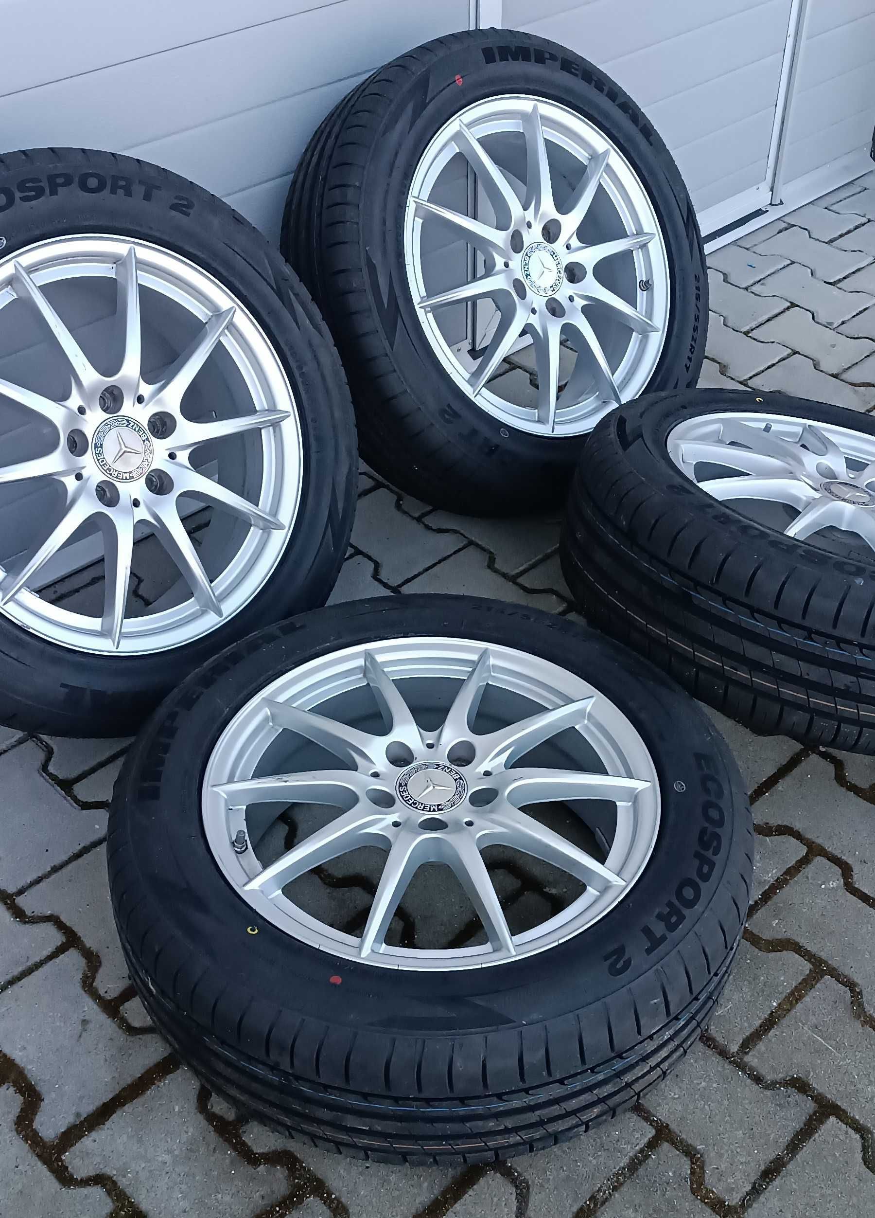 Koła r17 Mercedes, Audi 5x112 JAK NOWE + nowe opony 215/55