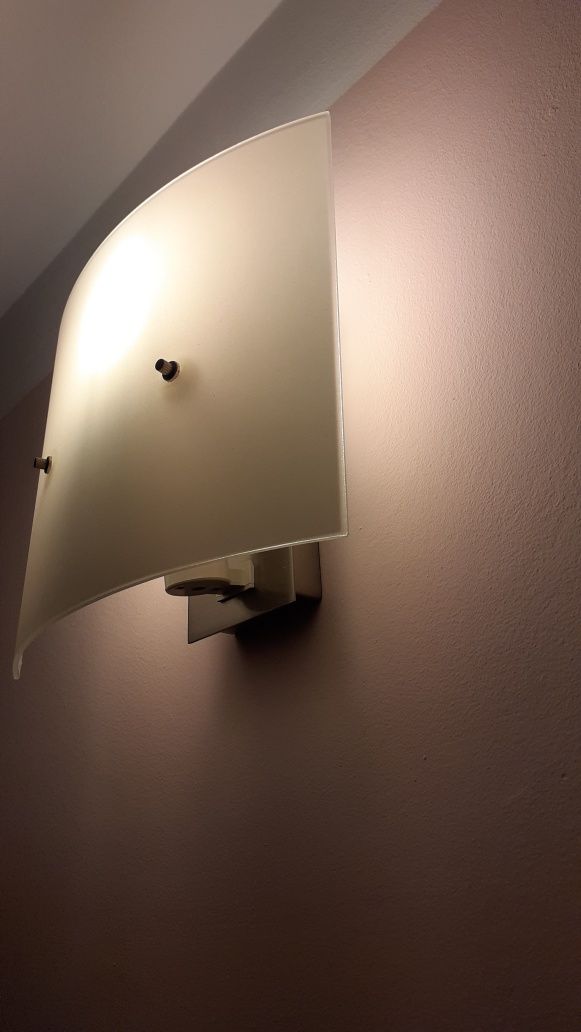 Kinkiet lampa massive prostokąt biała