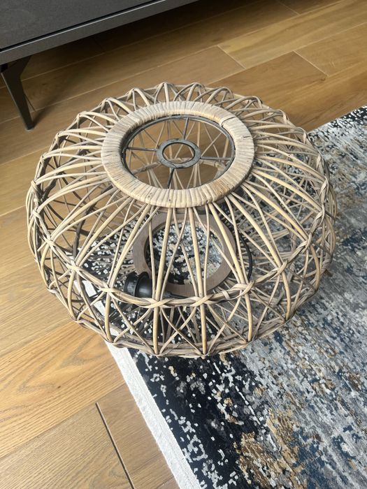 Lampa żyrandol wisząca bambusowa