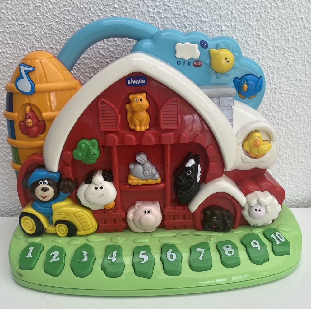 Activity Farm brinquedo interativo educativo bilingue da Chicco