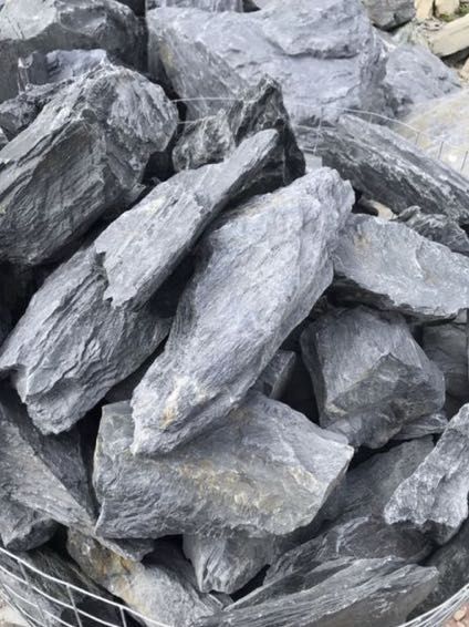ŁUPEK FILITOWY Czarny Kamień do Akwarium Terrarium Malawi Tanganika