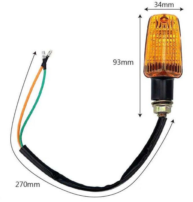 2 Piscas Classicos/Vintage Universais para Moto| NOVOS