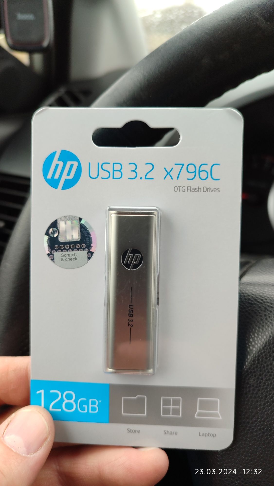 Usb Флешка Hp 128gb 3.2 Type-C.Висока швидкість