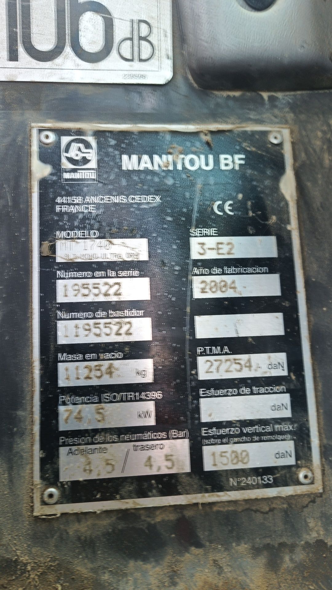 Manitou 1740 orh