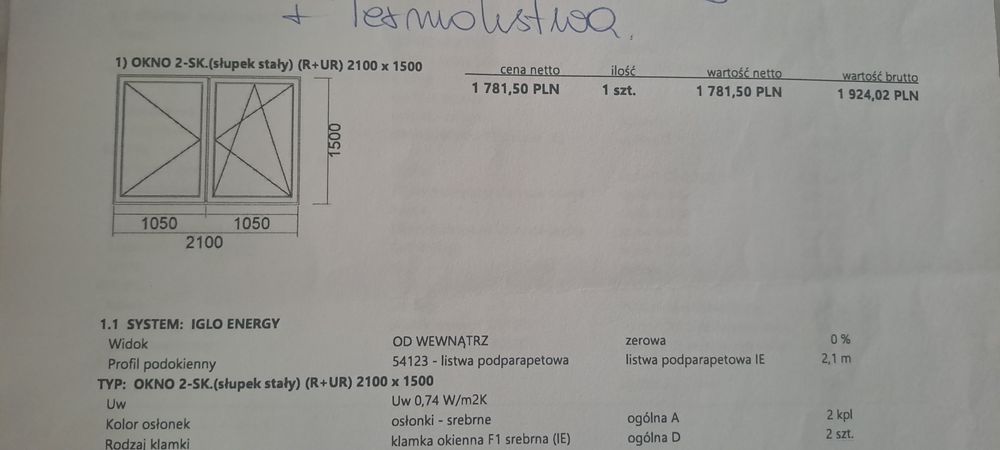 Sprzedam okno jak nowe