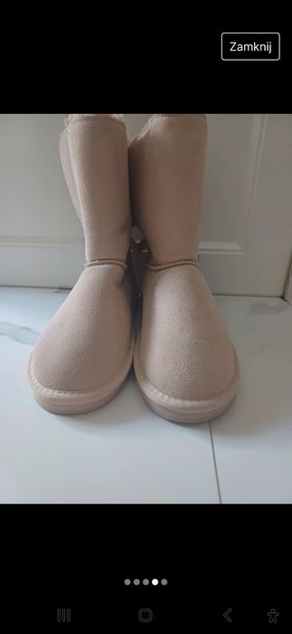 buty emu ze skóry zamszowej, nowe nie noszone