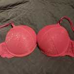 Stanik, biustonosz push up sexy rozm. 80B H&M czerwony