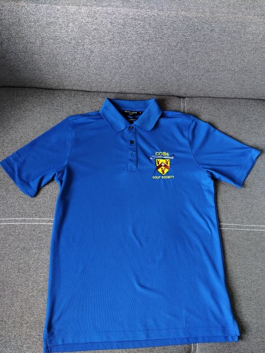 Niebieska koszulka polo męska Glenmuir 1891 klub golfowy rozmiar S