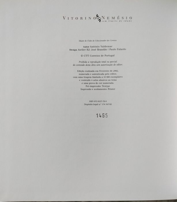 Livro "Vitorino Nemésio - Sem Limite de Idade" - António Valdemar