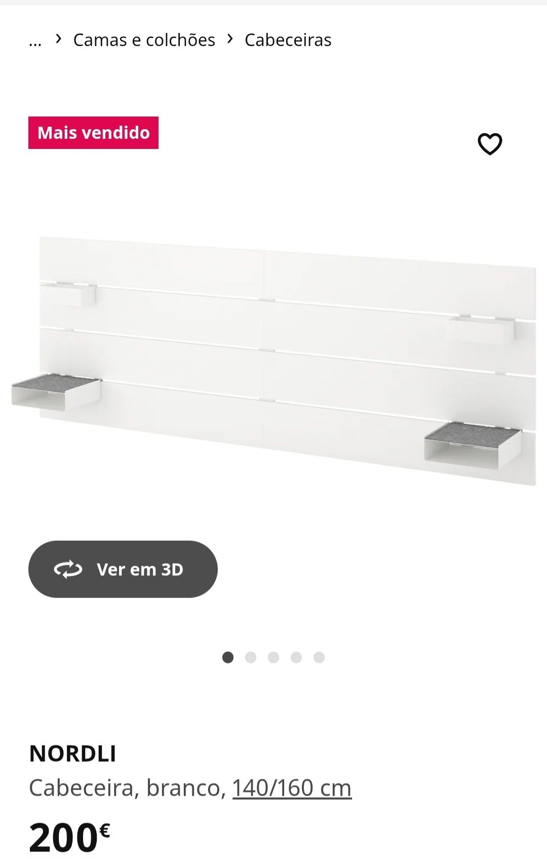 Cabeceira Ikea 160x200