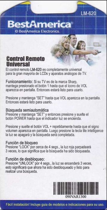 Comando TV Universal LM-620