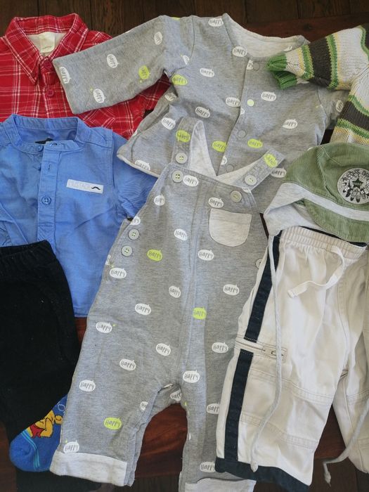 Paka dla chłopaka 0-3-6 m-cy, 56-68, spodnie, koszulki