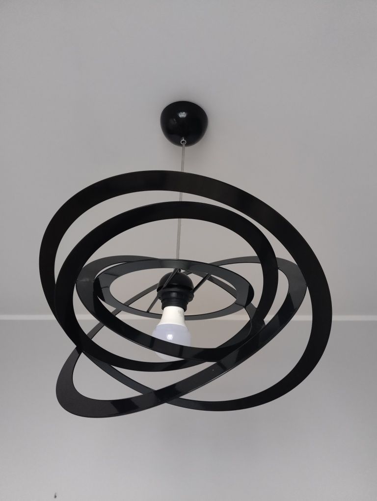 Lampa wisząca sufitowa loft czarna