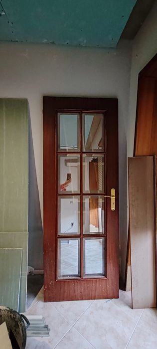 Portas madeira com vidro