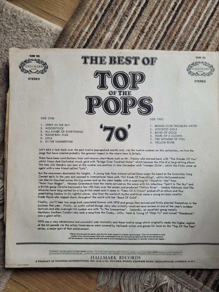 Płyta winylowa The Best of Top of the Pops 70'