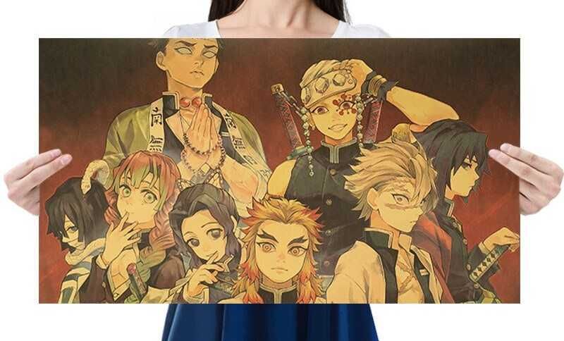 Plakat Demon Slayer Anime Manga 71x37cm