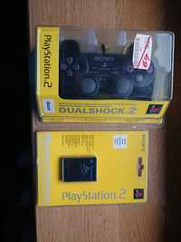 Kontroler dualshock 2 + karta pamięci Sony oryginalny