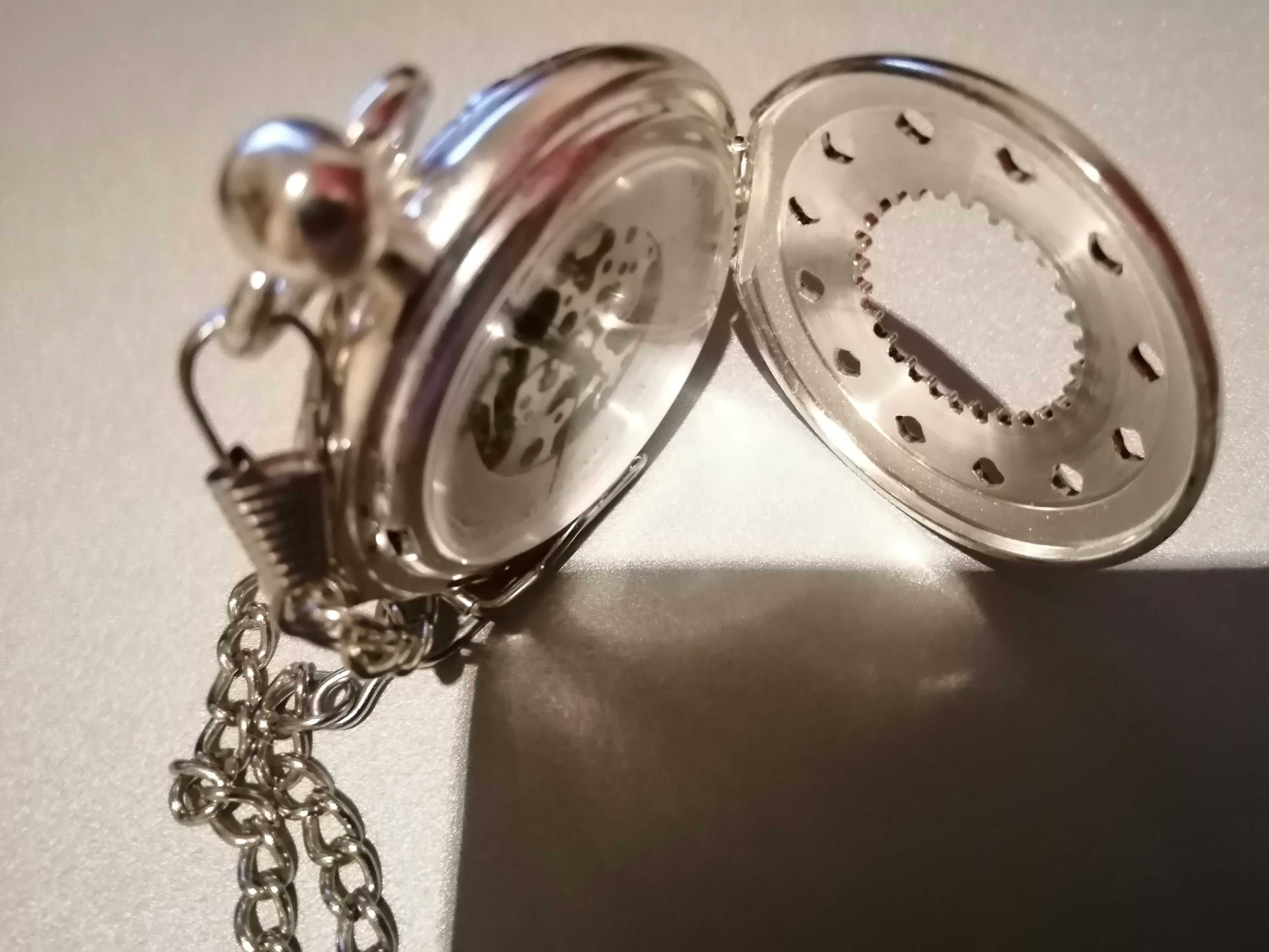Relogio BOLSO Mecanico Corda Manual Com Corrente