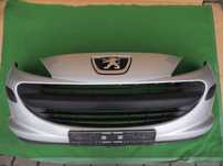 Zderzak przód przedni Peugeot 207 06,07,08,09 SREBRNY EZRC