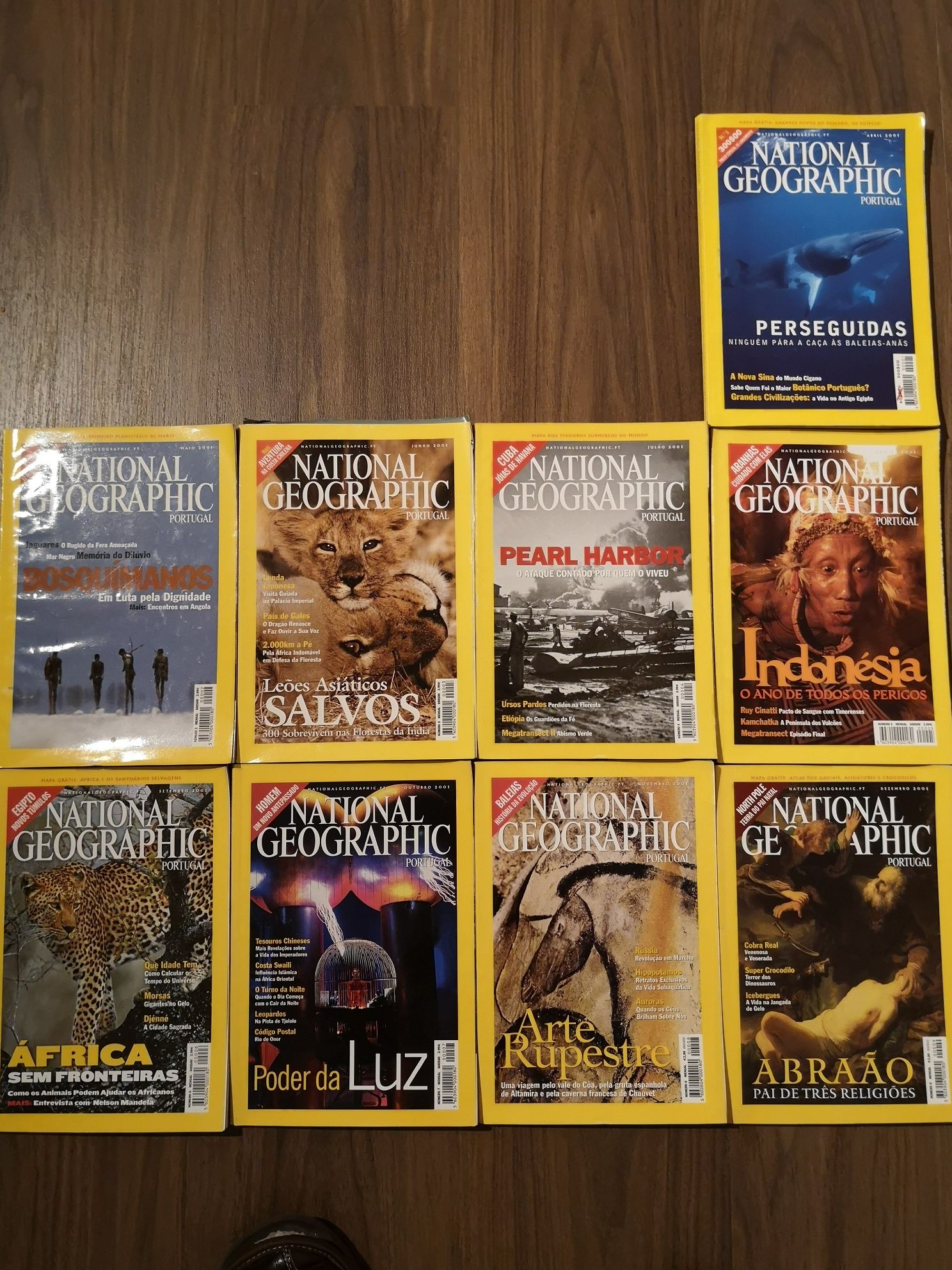 National Geographic - 9 revistas 2001