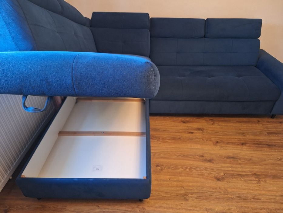 Narożnik Matras Black Red White niebieski/granatowy