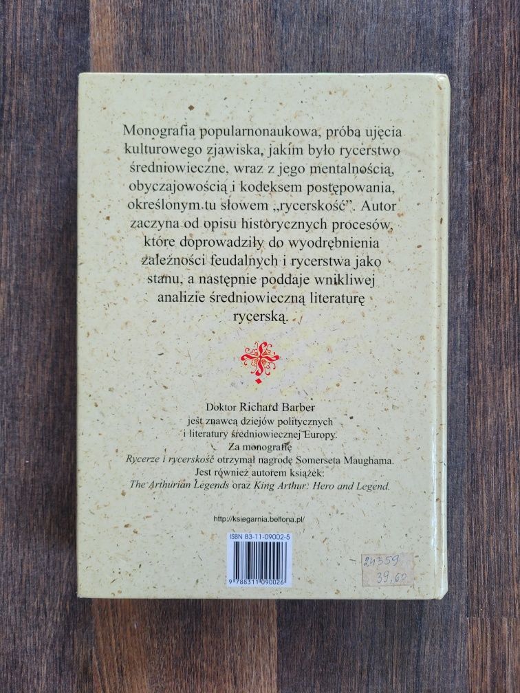 2662. "Rycerze i rycerskość" Richard Barber