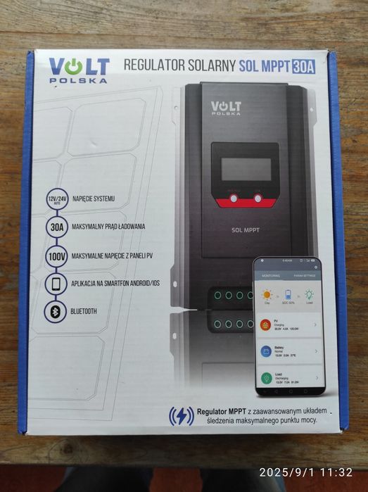 Regulator solarny VOLT 12V/24V 30A MPPT