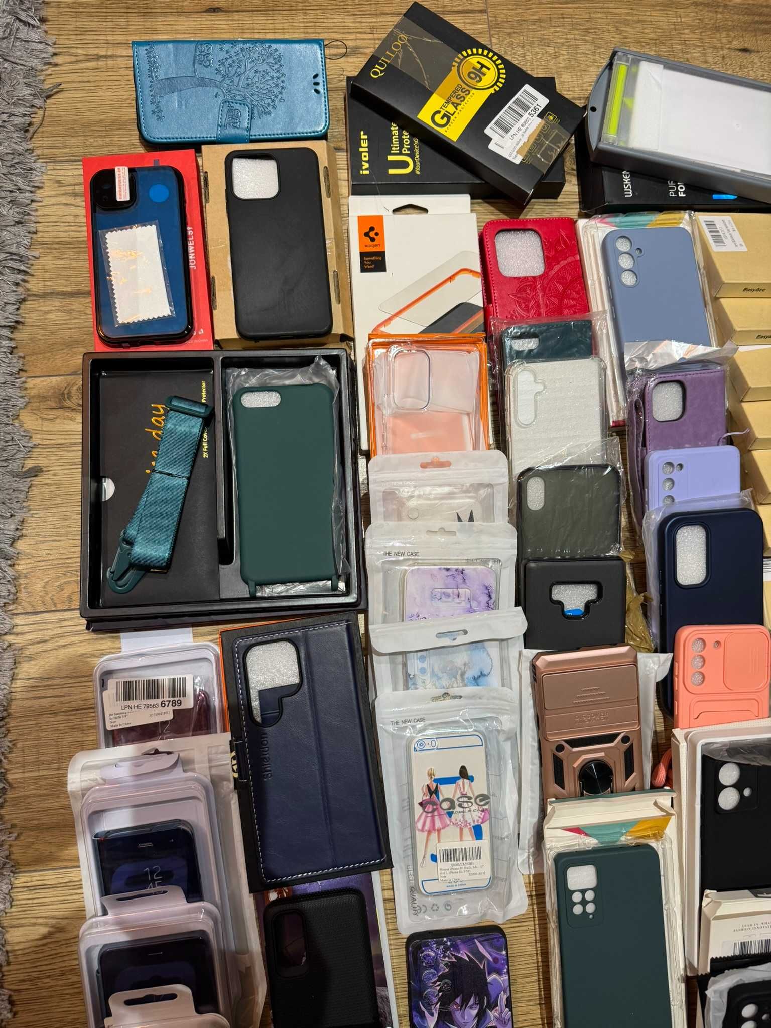 Zestaw 120x CASE etui na telefon iPhone Samsung Xiaomi + szybki
