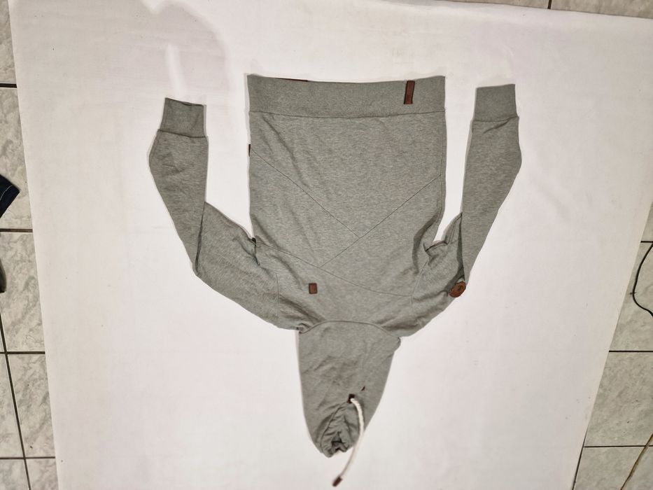 Bluza Naketano z kapturem drill dizajneraska roz,L,50,52,M ciepła