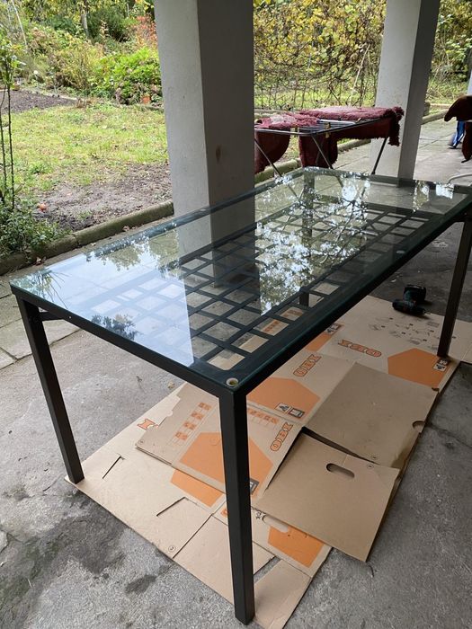 Elegancki stol szklany ikea