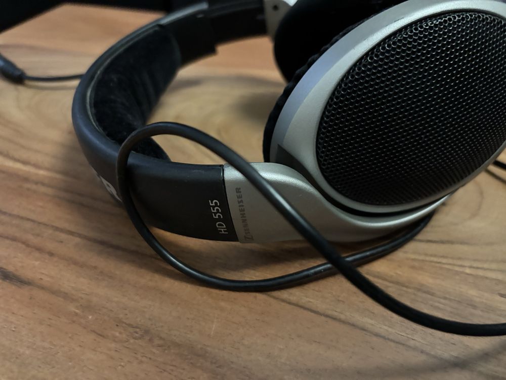 Sennheiser hd555 z przejsciowka