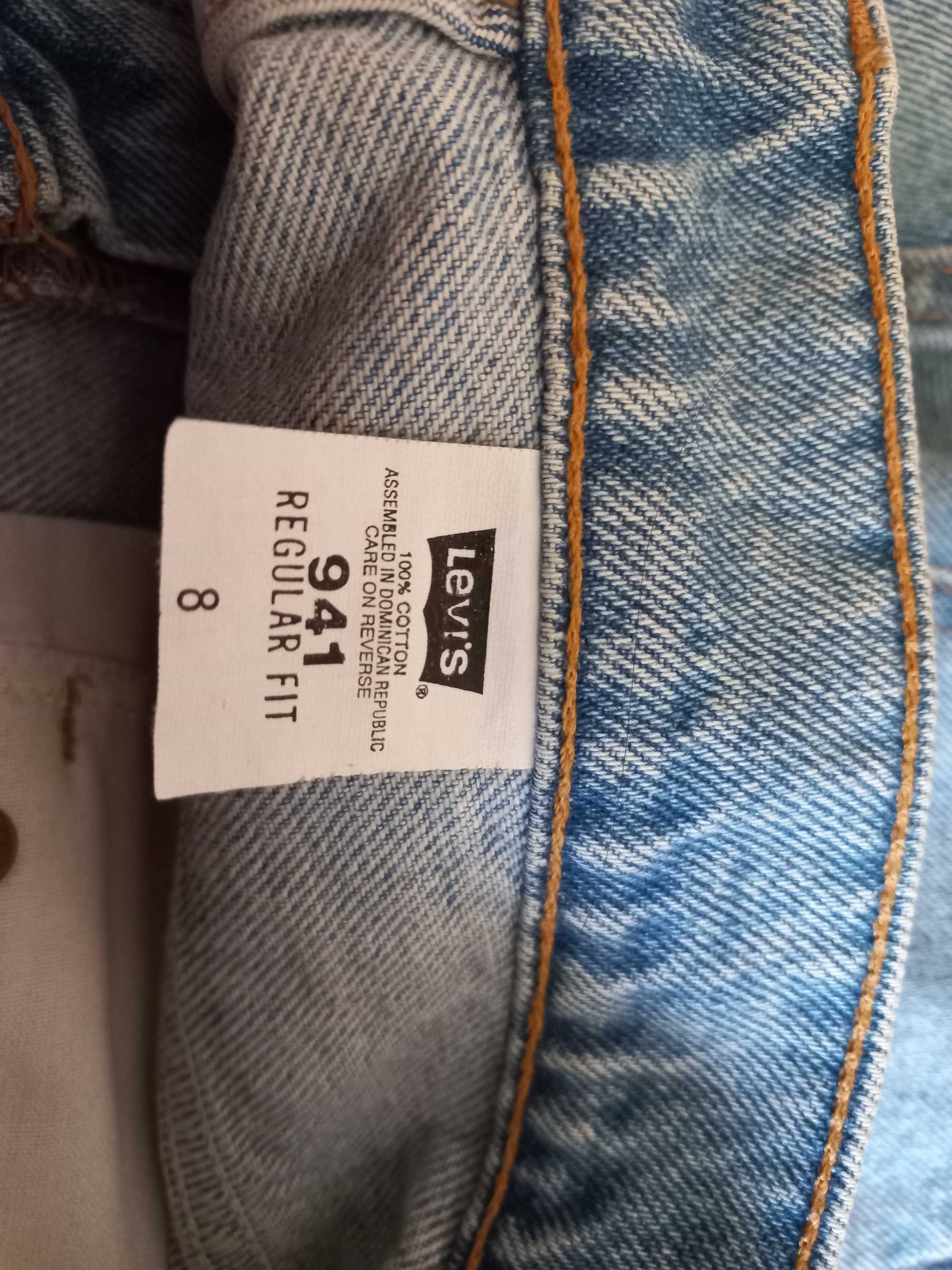 Vintage Lata 70 Spodenki Levis Strauss orygin  Dominikana  bawelna S