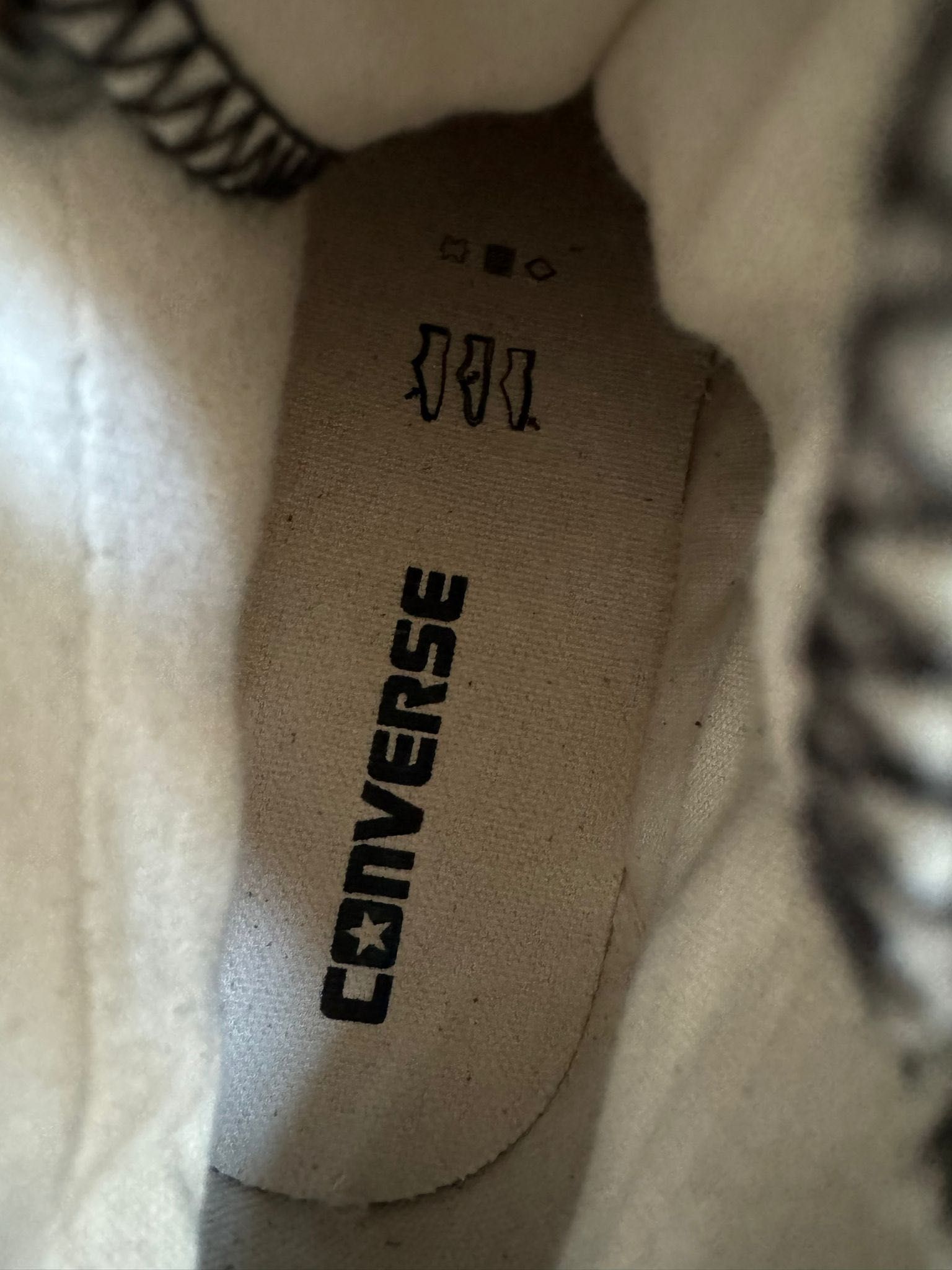 Nowe sneakersy damskie ocieplane CONVERSE czarne 37,5
