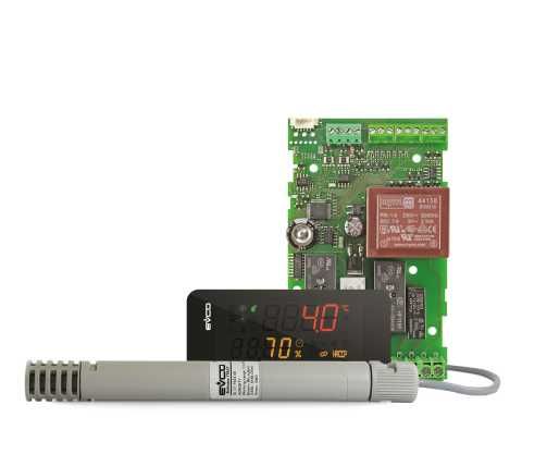 EV3S554N9 Контроллер температури і вологості для хол облад EVCO Італія