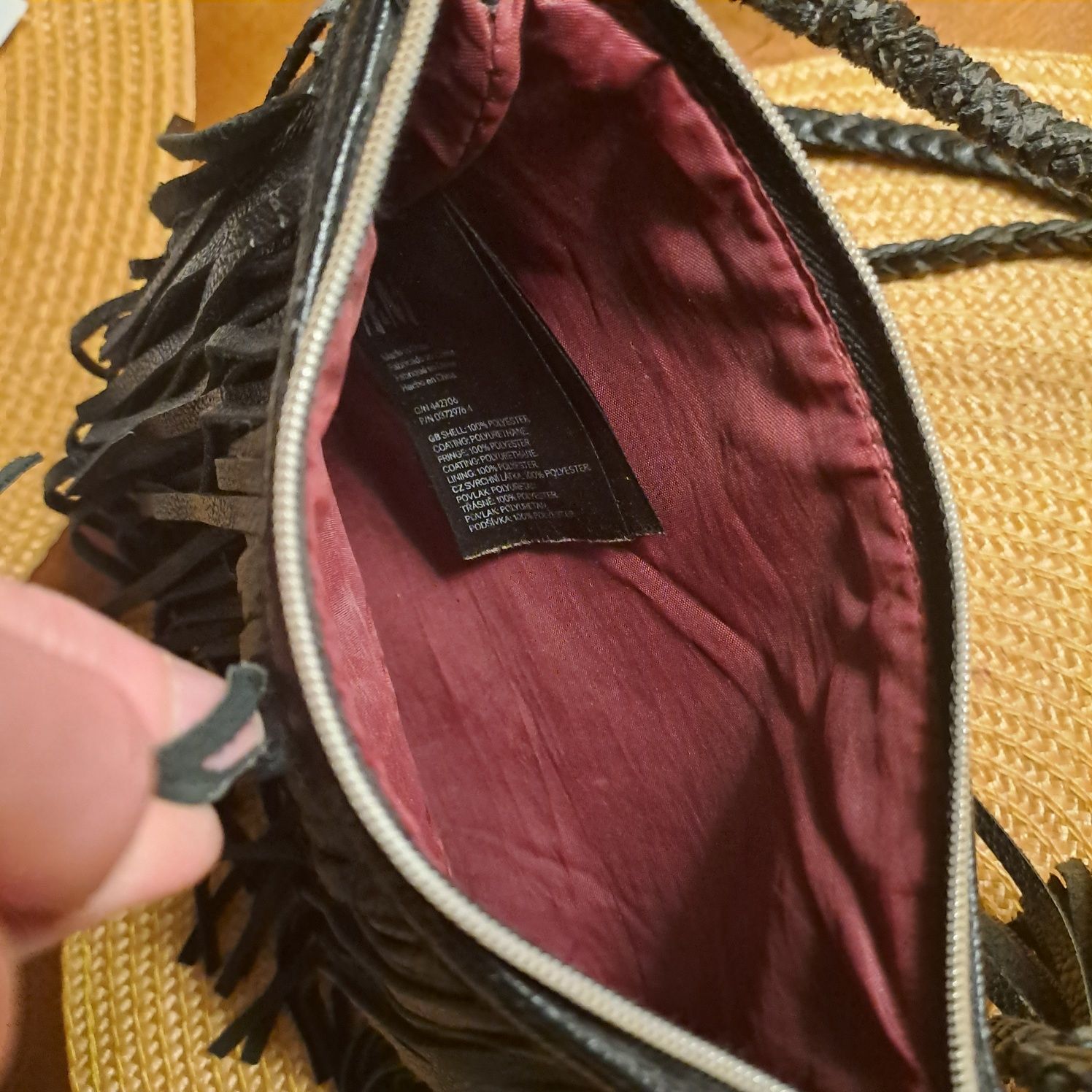 Torebka w stylu boho na plecionym pasku H&M