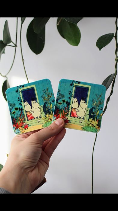 Podkładki pod kubki Muminki ogród