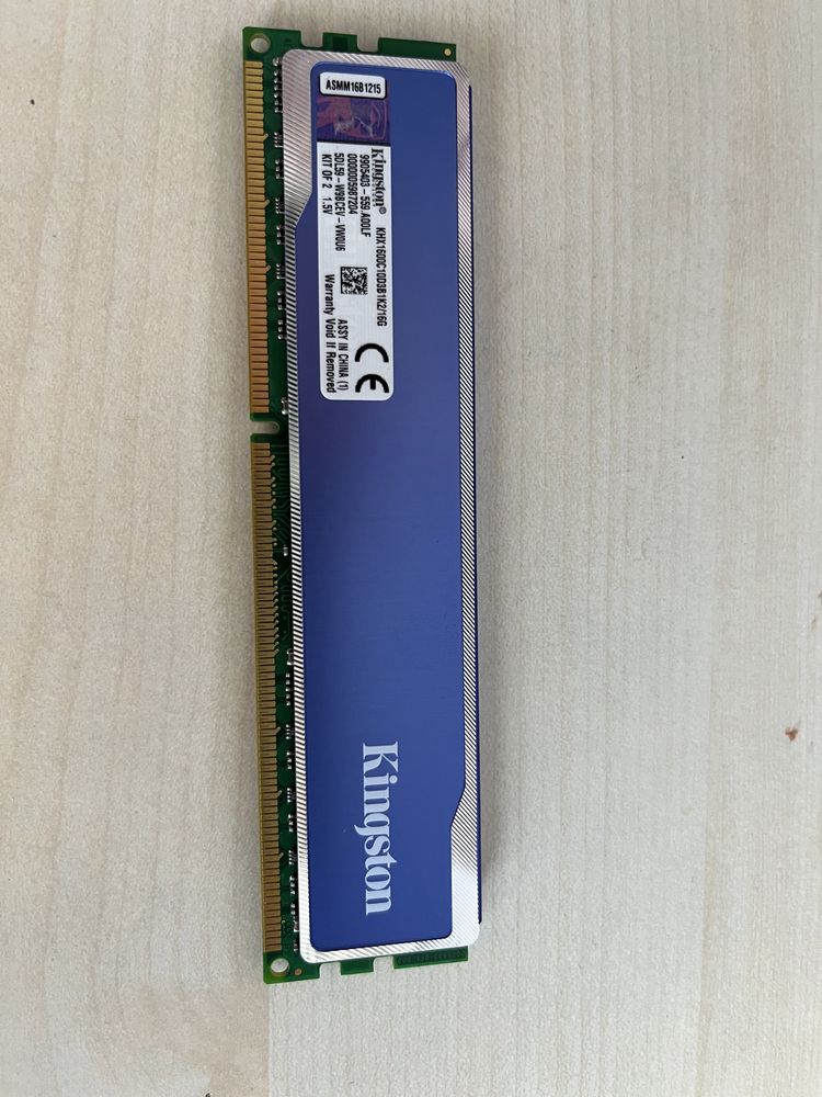 Модуль пам'яті Kingston HyperX, 8GB DDR31600MHz, 2 штук в наявності