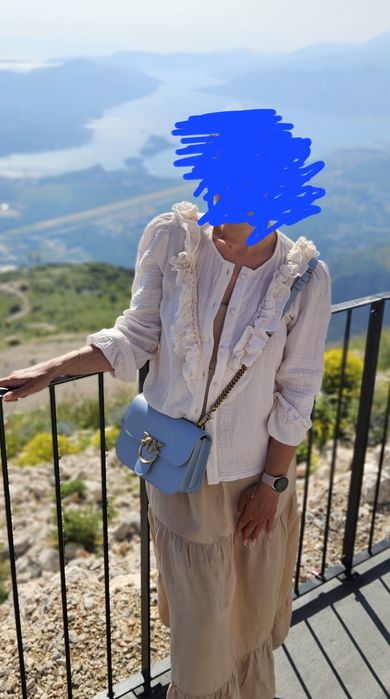 Rozpinana koszula the miracle makers kremowa M muslin vintage bufki