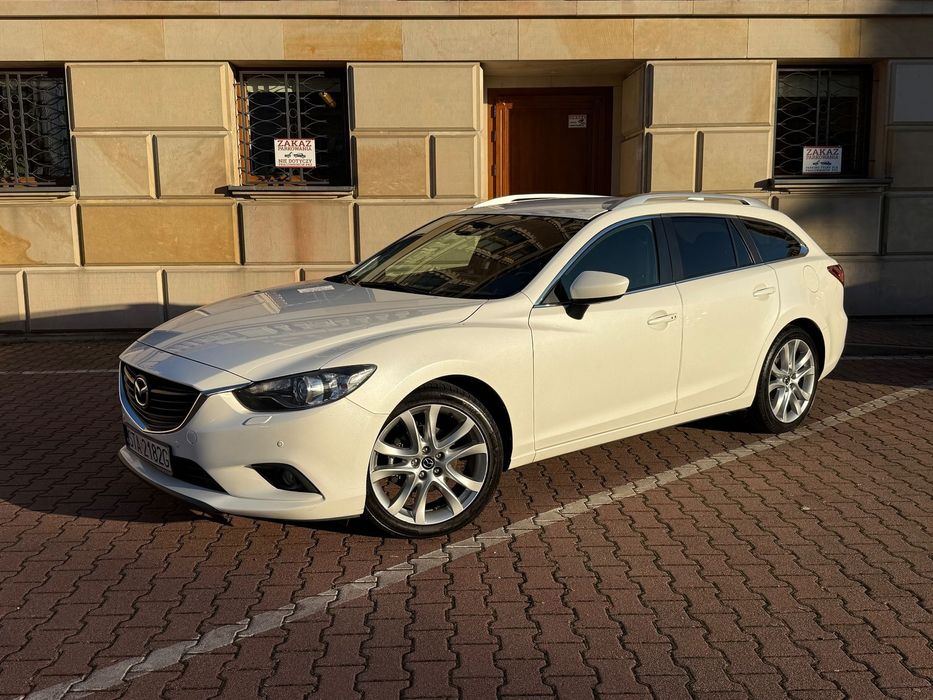 Mazda 6 2.0 165km,100% Oryginał,Bose,CarPlay,KeylesGo,Bezwypadkowa,biała perła