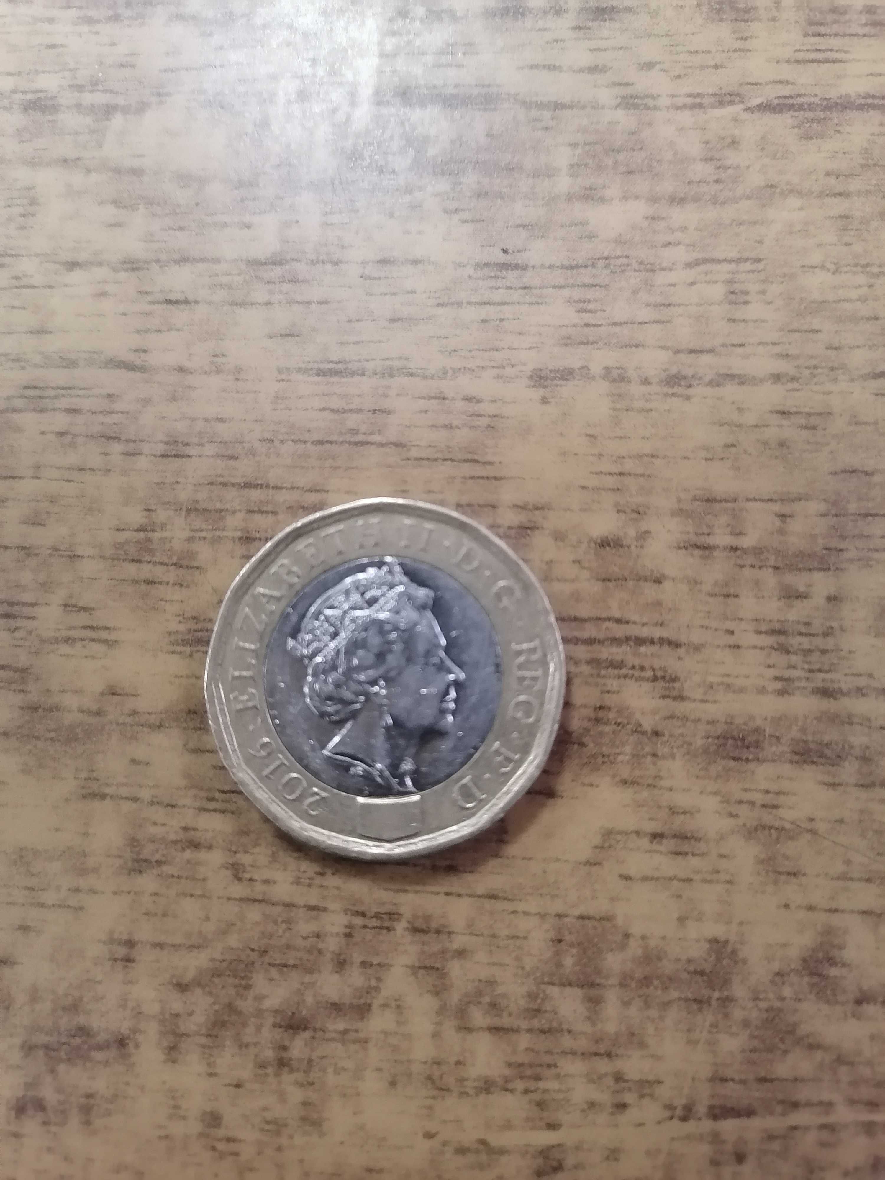 Монеты two pence 2016/10/50 pence 1997/one pound 2016