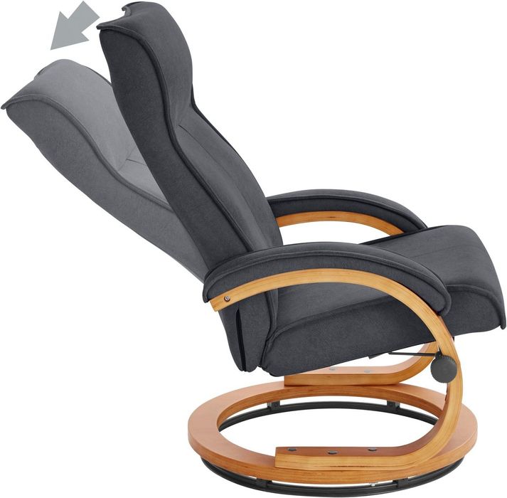 Fotel z podnóżkiem obrotowy rozkladany