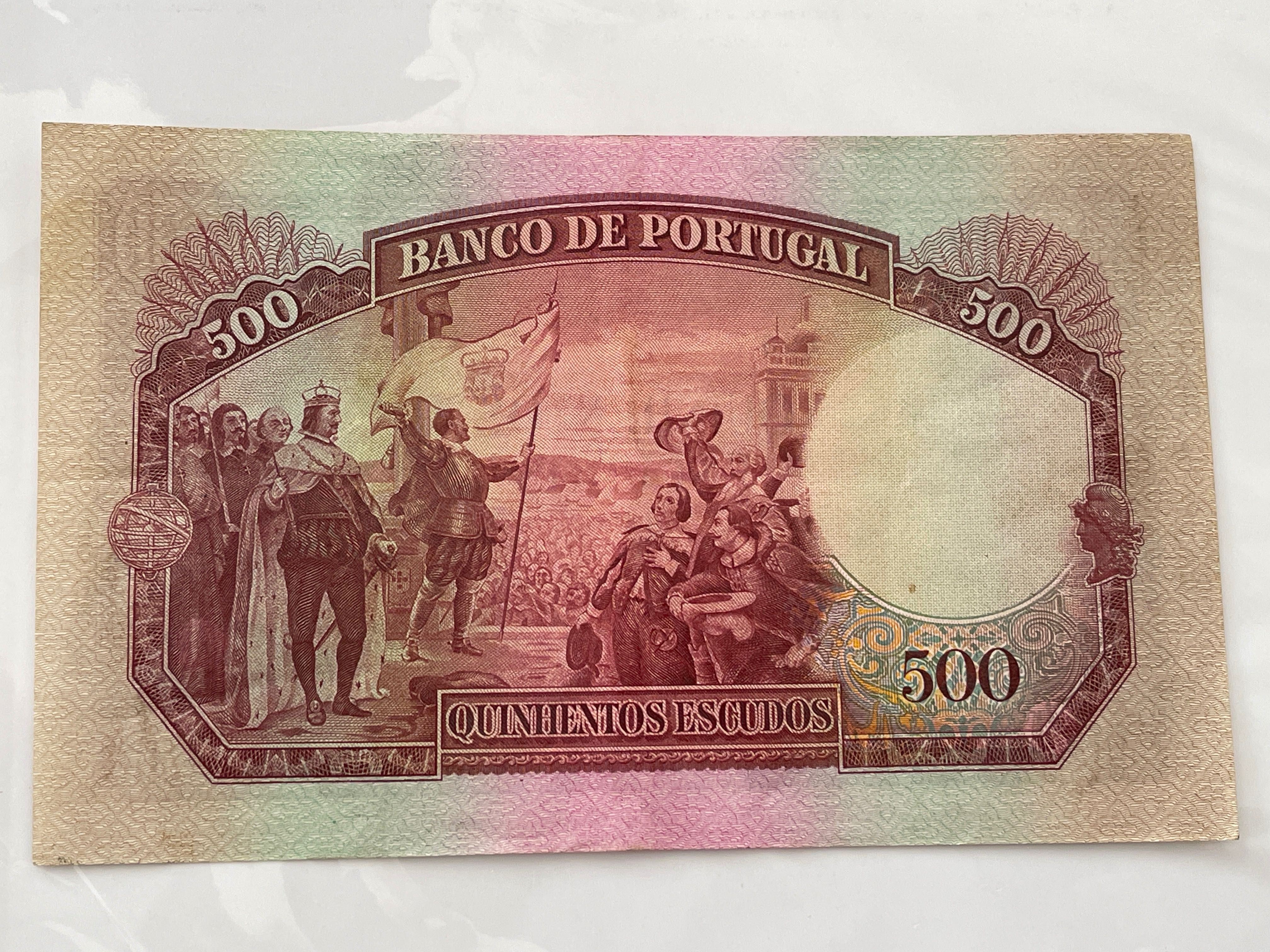 Nota 500 $ 1952 D. João IV